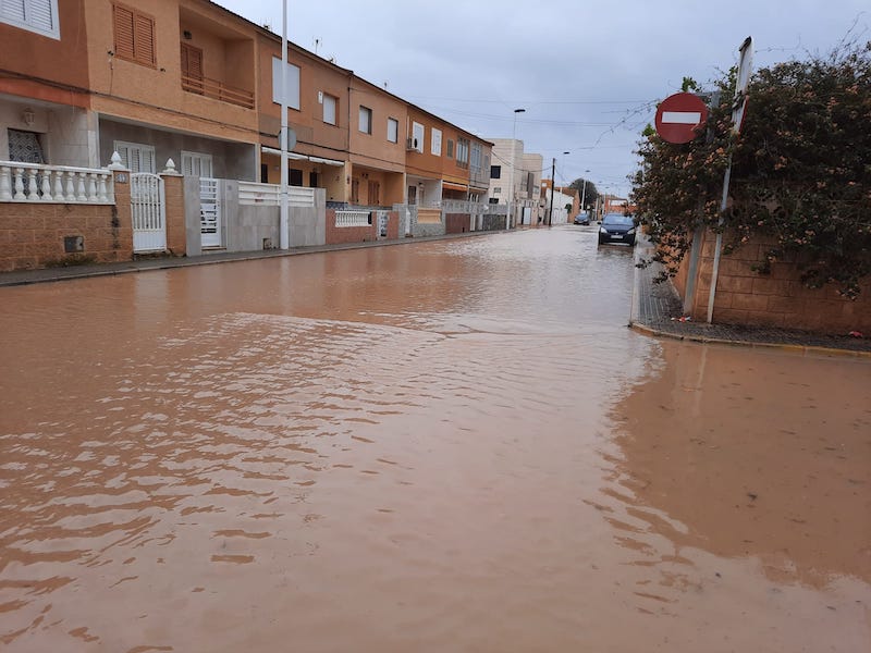 Inundaciones en El Mojón el 17 de marzo