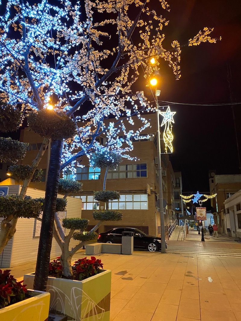 Luces navideñas en la plaza Alcalde Pedro Jiménez de Torre Pacheco