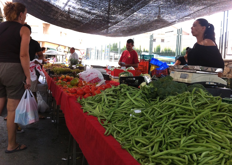Mercadillo de frutas y verduras de San Javier