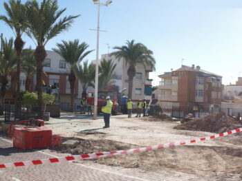 Tanque de tormentas en construcción Los Alcázares