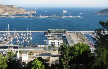 Vista de la Bahía de Cartagena, Murcia