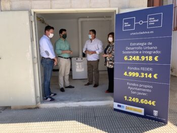 Los responsables municipales visitaron el desarrollo de las obras de eficiencia energética