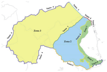 Las zonas con distintos grados de protección del entorno del Mar Menor fijadas en el decreto ley