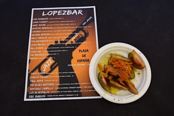 Las tapas inspiradas en Jazz San Javier, de López Bar
