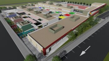 Recreación virtual del futuro colegio de Pilar de la Horadada