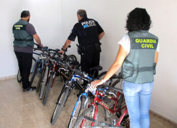 Varias bicicletas recuperadas por la Guardia Civil