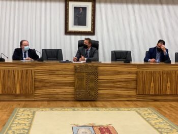 Los alcaldes de Los Alcázares y Torre Pacheco en la reunión con Salud Pública