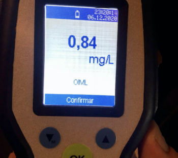 Alcoholímetro de la Policía local de Los Alcázares