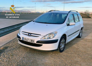 El coche detenido por conducción temeraria en Fuente Álamo