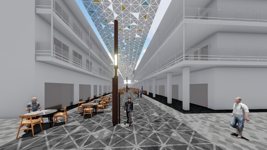 Recreación digital de la nueva imagen del Paseo de la Feria