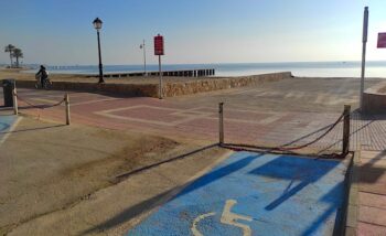 Canal de acceso y salida de barcos del Mar Menor