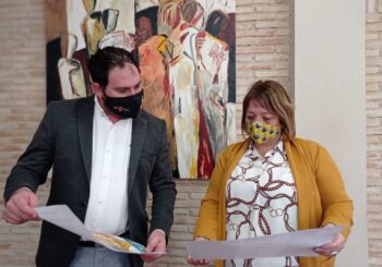 El alcalde, Mario Pérez, y la edil María José Benzal