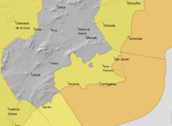 Alerta naranja por vientos para el sábado 20 de marzo
