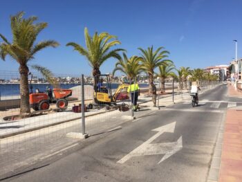Obras en el paseo de Villananitos