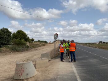 mejora en la carretera de Torre Pacheco a Roldán