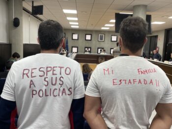 Protesta de los policías de San Pedro del Pinatar