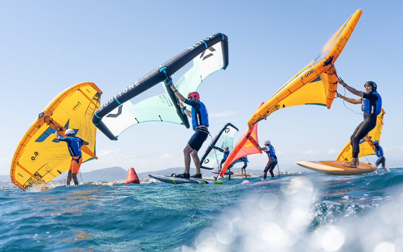 Espectacular regata de wing foil