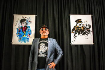 Juan Ros en una exposición en Torre Pacheco