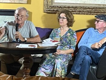Pedro Costa Morata con Julia Albaladejo y Julio Más