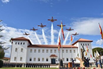 La patrulla Águila en el acto de la AGA