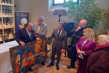 El alcalde de Torre Pacheco en la presentación en Jerez del festival de Lo Ferro