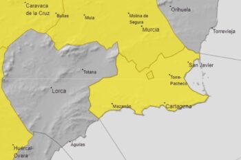 Alerta amarilla en el campo de Cartagena para el 1 de junio