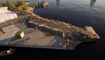 Recreación de la futura bocana de Cabo de Palos