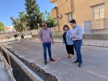 Obras en la calle Miguel Ivorra, de La Ribera