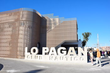 Fachada del nuevo club náutico de Lo Pagán