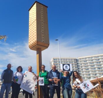 UNa de las torres de nidificación instaladas en La Manga