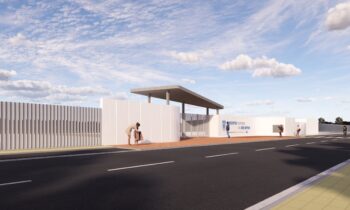 Recreación del futuro acceso al recinto ferial de San Javier