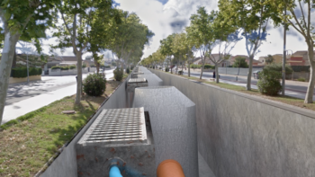 Imagen virtual del trazado subterráneo del colector norte