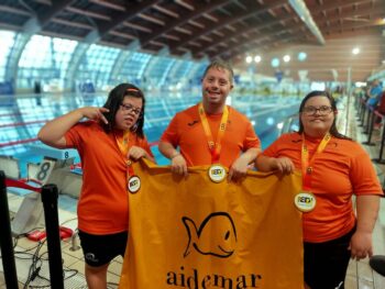 Tres medallistas de Aidemar