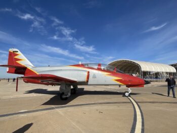 El C-101 Aviojet, apodado Mirlo y 'culopollo' El C-101 Aviojet, apodado Mirlo y 'culopollo'