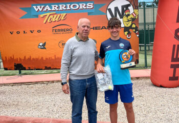 Milo Martínez acompañado de Antonio Martínez Cascales (director de la Academia Equelite y ex entrenador de Juan Carlos Ferrero