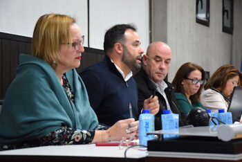 De izqda. a dcha., Noelia Cano, Borja Pérez y Sebastián Mateo