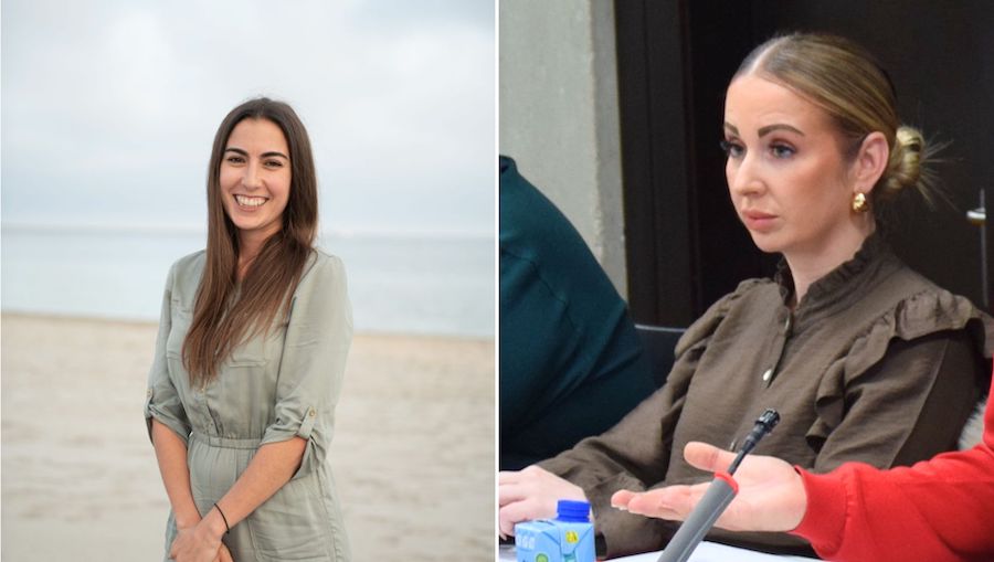 María José Escudero (izqda) y Cristina Martínez (dcha)