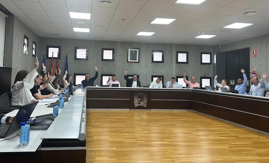 Momento de la votación en el Pleno de mayo
