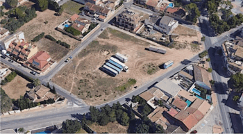 Vista del solar donde se creará el parque bioclimático