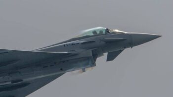 La cabina del Eurofighter rota durante el vuelo La cabina del Eurofighter rota durante el vuelo