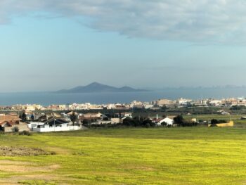 Vista del Mar Menor desde terrenos que antes eran de cultivo intensivo
