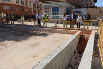 Parte del trazado del colector de la EDAR de San Pedro del Pinatar
