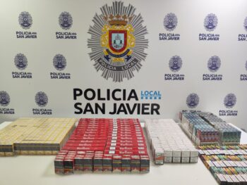 La mercancía decomisada por la Policía local