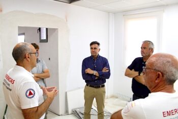 Visita a las obras de la sala de emergencias de San Pedro del Pinatar