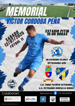 Cartel del homenaje a Victor Córdoba