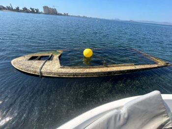 Barco Hundido en la costa zona Barco hundido en la costa sur del Mar Menor