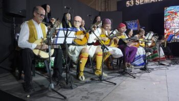 Grupo musical de una de las peñas huertanas Grupo musical de una de las peñas huertanas
