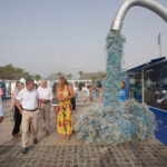 Los alcaldes que acudieron a la mesa organizada en The Ocean Race, en el Puerto de Cartagena