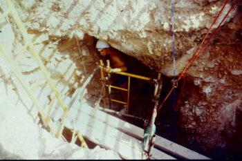 Investigadores de la Sima de las Palomas en el Cabezo Gordo (San Cayetano-Torre Pacheco)