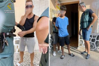 Imágenes de la detención de dos de los supuestos asaltadores